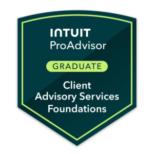 Intuit Client Advisory Services Foundations badge