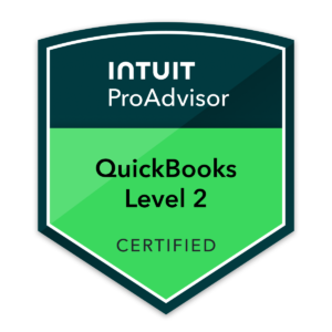 Intuit QuickBooks Online Level 2 ProAdvisor badge